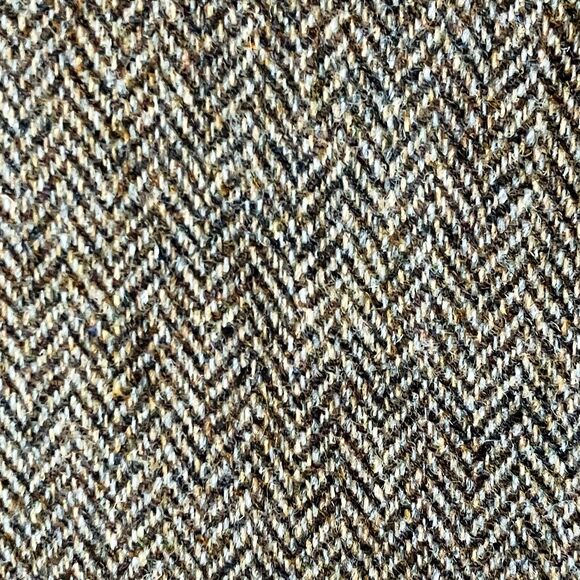 Harris Tweed Brookford Vintage Sport Coat Gray Herringbone Scottish Wool 44S USA - Picture 14 of 16